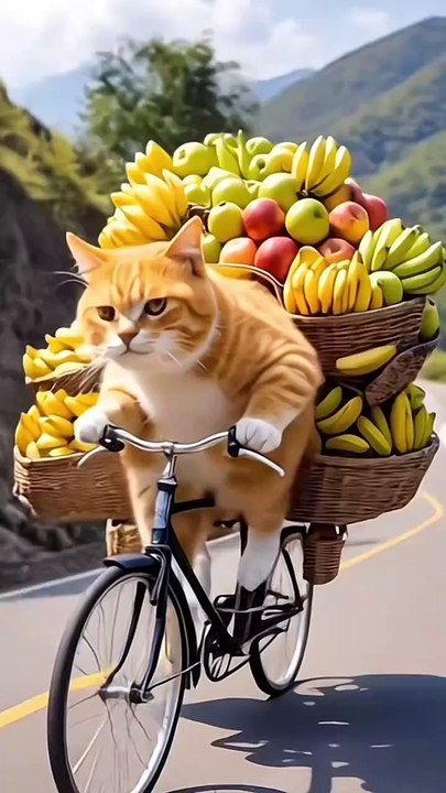 hardworking cat