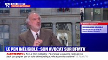Stratégie de défense de Marine Le Pen: Rodolphe Bosselut, l'avocat de Marine Le Pen, admet qu'