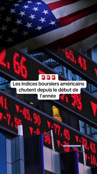 🚨 Les indices boursiers chutent aux États-Unis