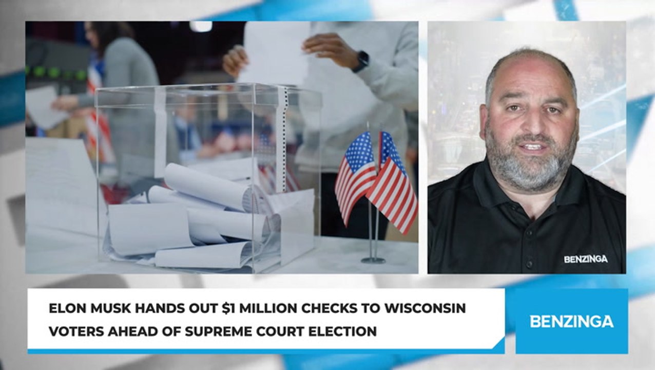 Elon Musk Hands Out $1 Million Checks To Wisconsin Voters Ahead Of Supreme Court Election