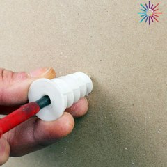The easiest way to secure screws in walls