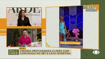 CLIMÃO! VIRGÍNIA "DÁ FORA" em FAMOSA em programa do SBT | Melhor da Tarde