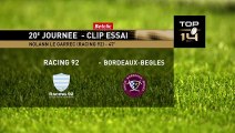 TOP 14 - Essai de Nolann LE GARREC (R92) - Racing 92 - Union Bordeaux-Bègles