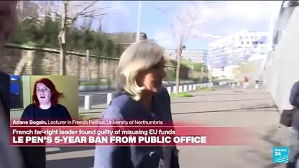 Marine Le Pen 'wants to present herself as a martyr', follows Sarkozy's, Trump's playbook, researcher says