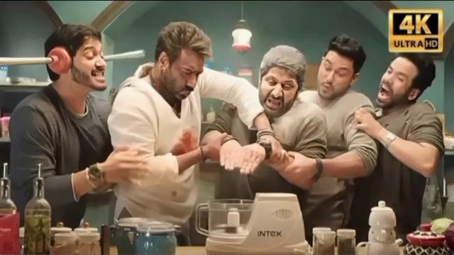 अरशद वारसी और अजय देवगन के बीच की लड़ाई - Arshad Warsi VS Ajay Devgn - Golmaal Again - Indian Comedy