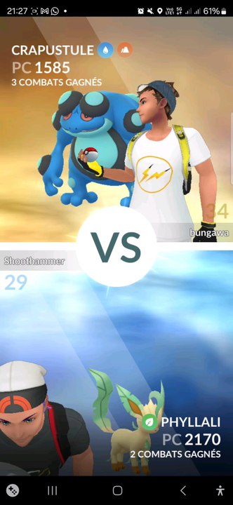 Combat pokemon dans la noche hahaha 🤣 #pokemongo