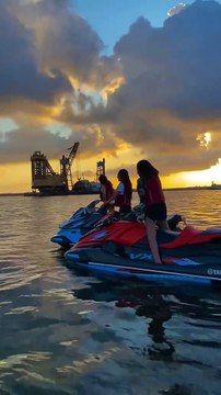 Jet car ride Amazing views seadoo marina beach dubai #viral #shorts #jetski