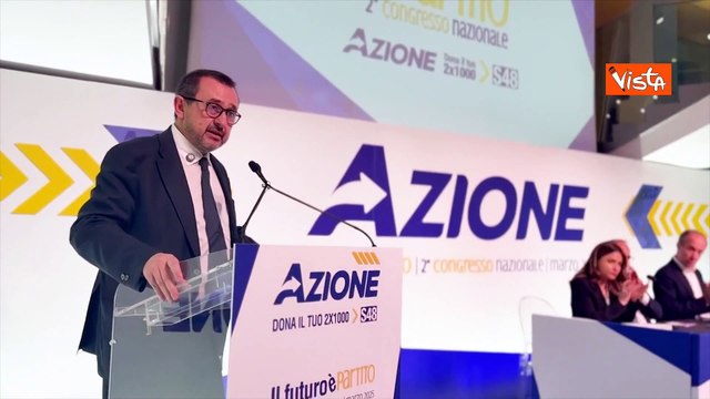 Rosato al congresso di Azione: Grazie a premier che è intervenuta, significa che siamo ascoltati