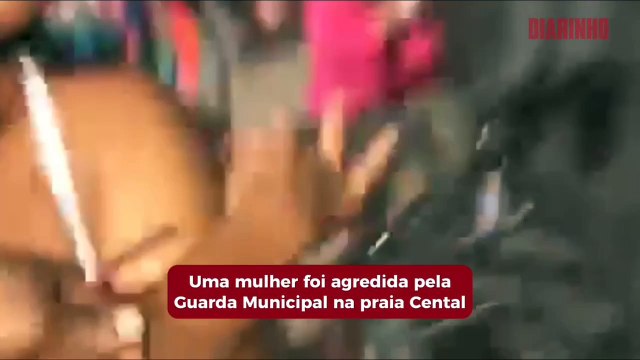 Guarda municipal dá tapaço no rosto de mulher na orla de Balneário Camboriú
