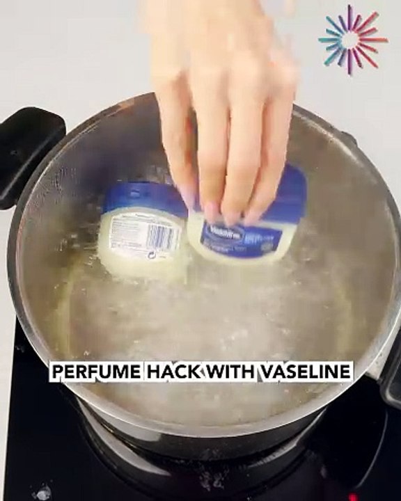 Easy DIY perfume hack with vaseline