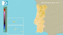 Precipitação regressa a Portugal a partir de terça-feira, com mais de 50 mm até sexta-feira em algumas regiões.