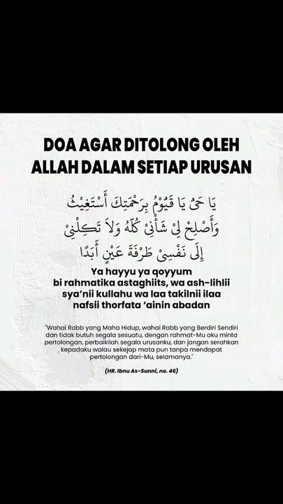 Doa Agar Di Tolong Allah Dalam Segala Urusan