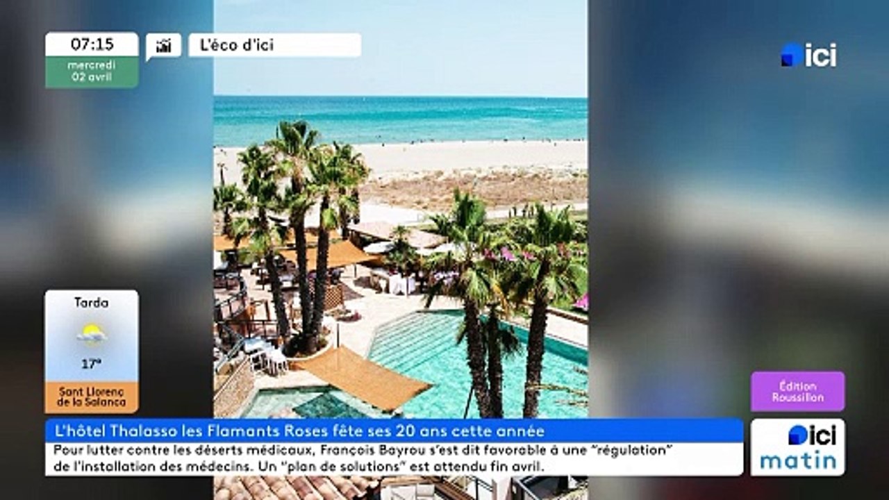 L'hôtel-thalasso Les Flamants roses à Canet-en-Roussillon fête ses 20 ans