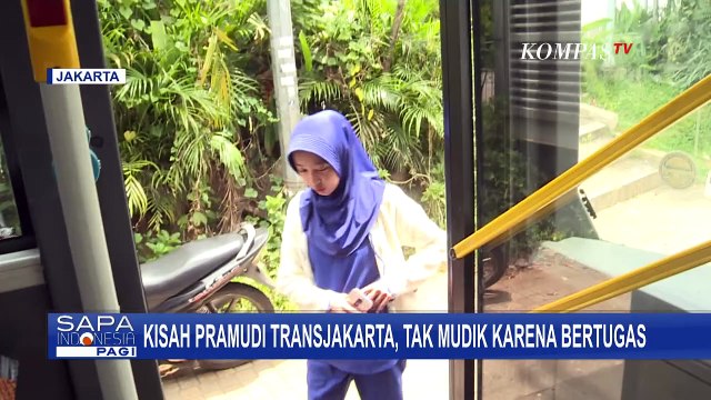 Kisah Pramudi Transjakarta, Tak Mudik Karena Bertugas
