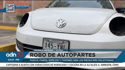 Imparable, así el robo de autopartes en la Ciudad de México