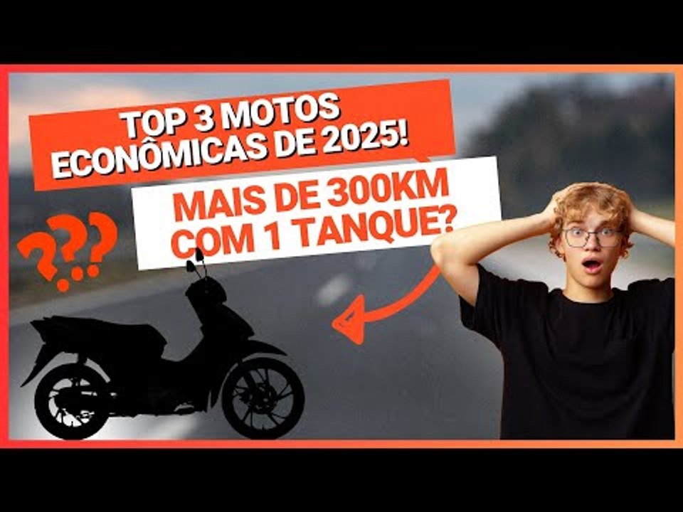 Top motos MAIS ECONÔMICAS de 2025: ESSES 3 MODELOS gastam menos combustível