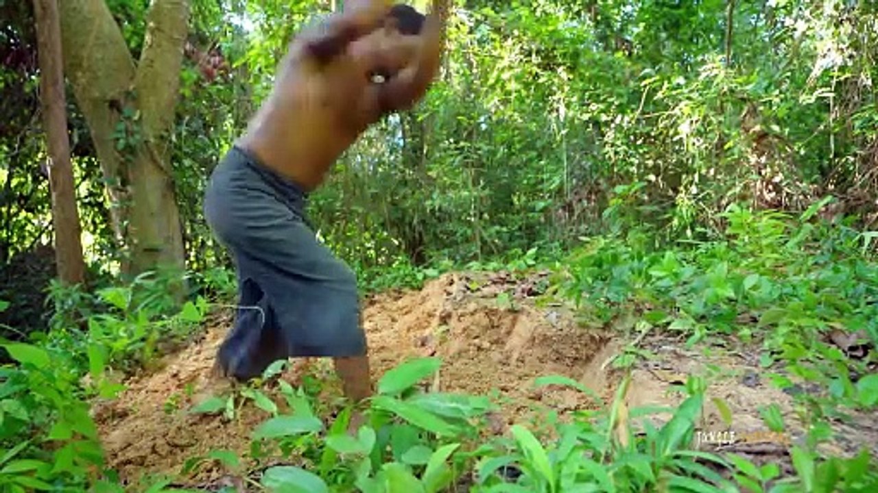 Complete Build Jungle Underground House with Bamboo Swimming Pool by Ancient Skills, @JungleSurvival