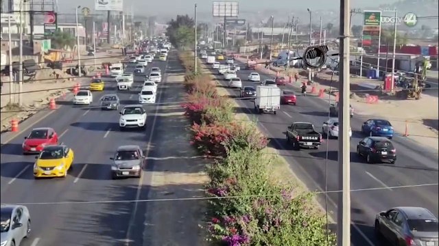 A una semana de trabajos en carretera Chapala ya se muestran avances en sus laterales