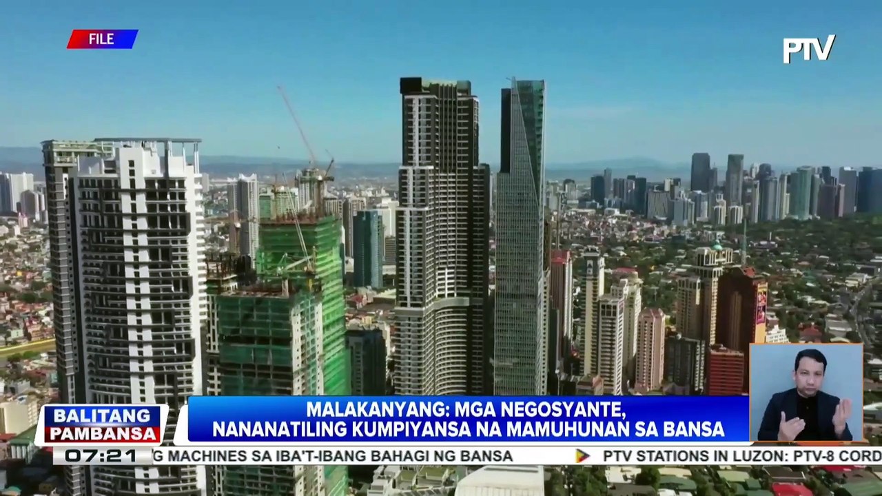 Malacañang, ikinatuwa ang pagtaas ng kumpiyansa ng mga negosyante sa bansa