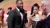 Gabrielle Union and Dwyane Wade interview at Vanity Fair's Oscars party
