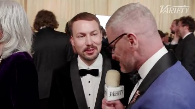Gints Zilbalodis interview at Vanity Fair's Oscars party