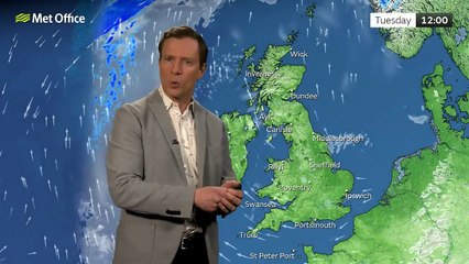 Met Office Tuesday Morning weather forecast 01/04/2025