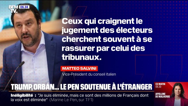 Trump, Orbàn, Kremlin... Marine Le Pen soutenue à l'étranger
