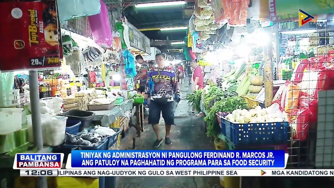 Administrasyon ni PBBM, tiniyak ang patuloy na paghahatid ng mga programa at hakbang para matiyak ang sapat na supply ng pagkain