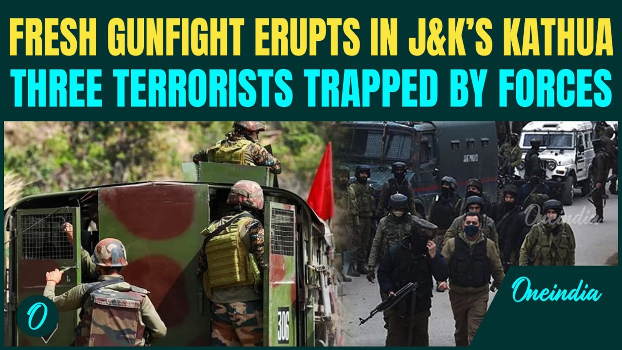 Jammu and Kashmir: 3 Terrorists Trapped in Kathua as Gunfight Erupts, 2nd Encounter in 3 Days