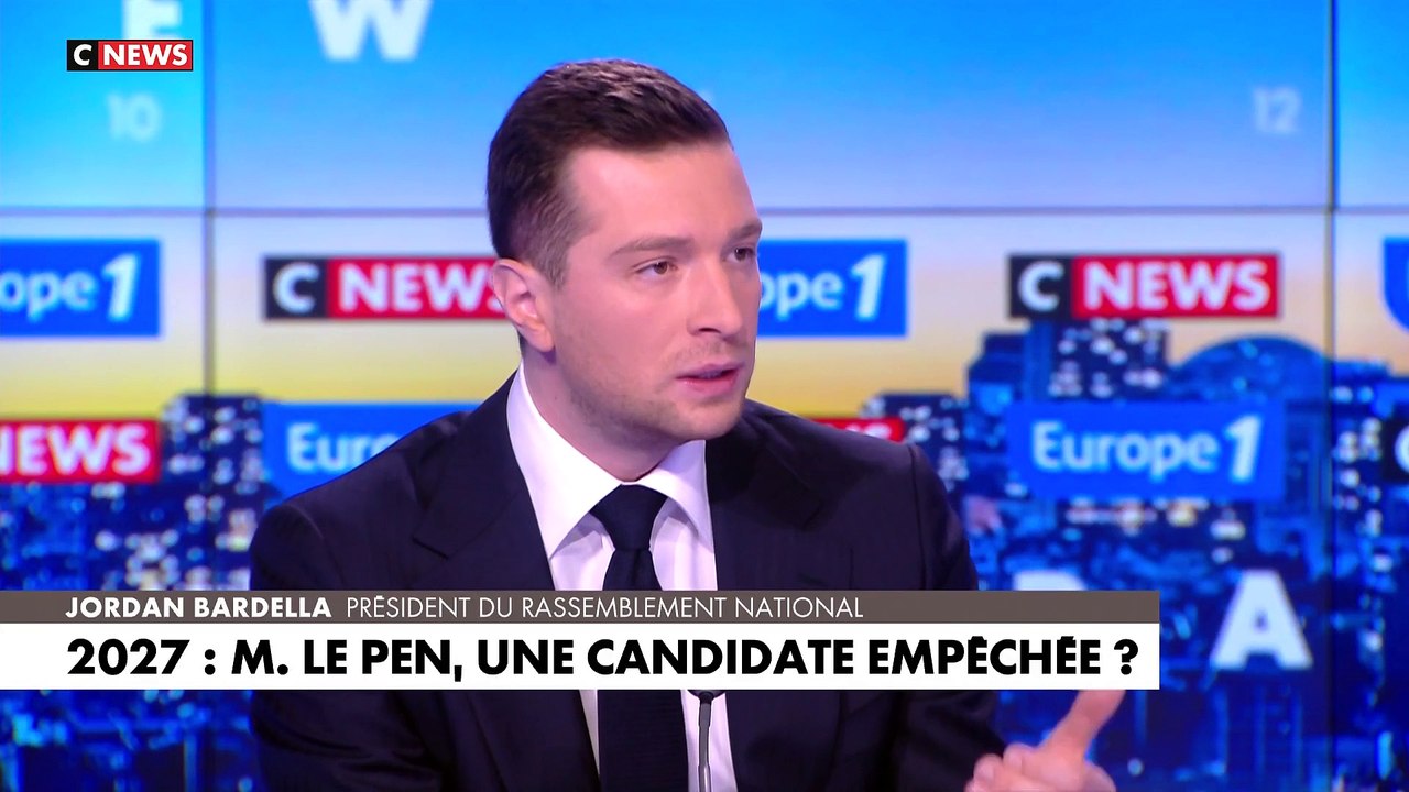 Jordan Bardella sur CNews : " Tout sera fait pour nous empêcher d’arriver au pouvoir. Aujourd'hui, ce n'est pas la dictature des juges, c'est la tyrannie des juges." - Vidéo