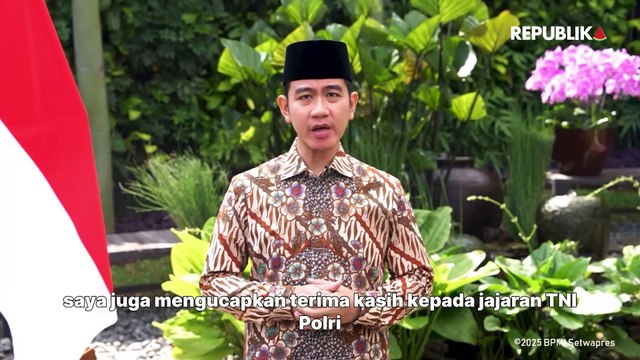 Beri Ucapan Selamat Idul Fitri, Ini Pesan Wapres Gibran