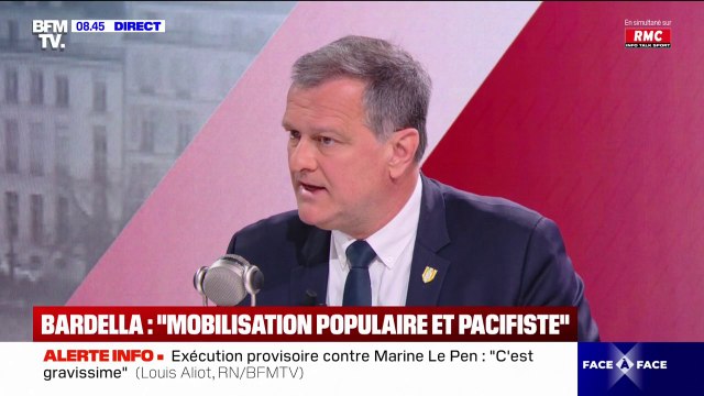 Condamnation de Marine Le Pen: Louis Aliot (RN) dénonce une disproportion des peines qui ont été prononcées