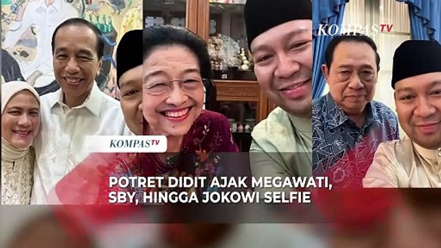 Potret Didit Prabowo Ajak Selfie Megawati, SBY, hingga Jokowi saat Lebaran Idulfitri 2025