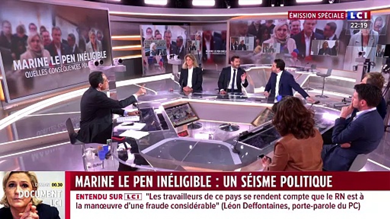 Vif échange entre Julien Odoul, député et porte-parole du RN, et l'avocat Patrick Klugman sur le plateau de Darius Rochebin sur LCI