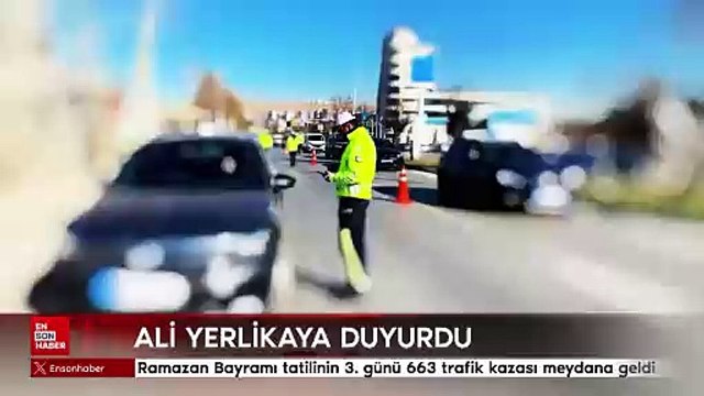 Ramazan Bayramı tatilinin 3. günü 663 trafik kazası meydana geldi