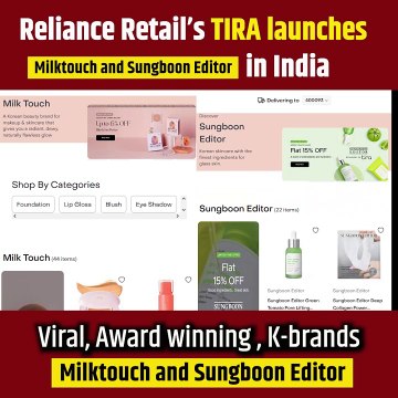 #TIRA by Reliance Retail launches #Milktouch & #SungboonEditor in India! Experience the #1 K-beauty brand for skincare and makeup, plus ingredient-driven magic! #ExclusiveLaunch #SkincareRevolution #TechIndia #MilktouchIndia #KBeautyIndia #RelianceRetail