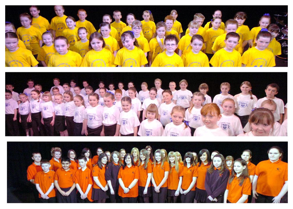 Sunderland children singing loud and proud