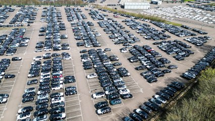Aerial views of Jaguar Land Rover National Distribution Centre