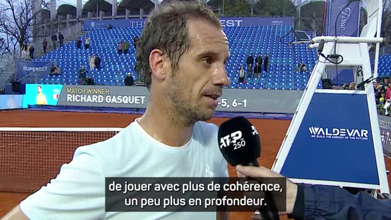 Bucarest - Gasquet : "J'arrête le tennis dans deux mois"