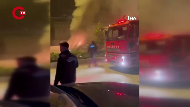 Hatay'da panik anları... Seyir halindeyken alev topuna döndü!