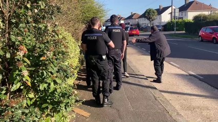 Police drugs raid in Gosport
