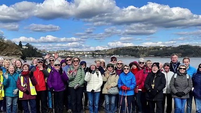 Steps2Health walkers in Tenby, Saundersfoot and Laugharne - March 2025