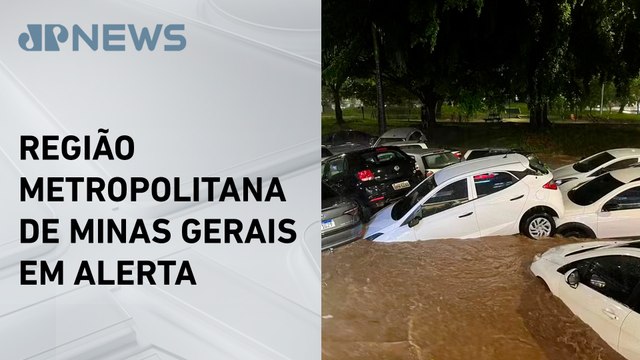Temporal provoca alagamentos na Grande Belo Horizonte
