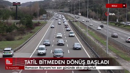 Tatil bitmeden erken dönüş başladı