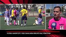 Futbol hakemi çift, yeşil sahalarda birlikte maç yönetiyor