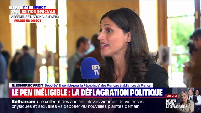 Éléonore Caroit (Renaissance) à propos d'une remise en cause éventuelle de l'exécution provisoire: Je pense que la loi ne doit pas être en réaction