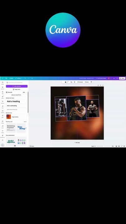 GYM AND Fitness social Media Banner Design in Canva l Canva Tutorial l easy canva