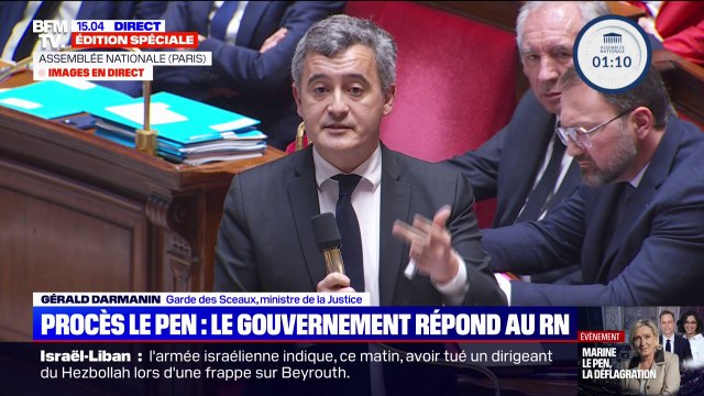 Appel de Marine Le Pen: Gérald Darmanin souhaite qu'il puisse être organisé dans un délai le plus raisonnable possible