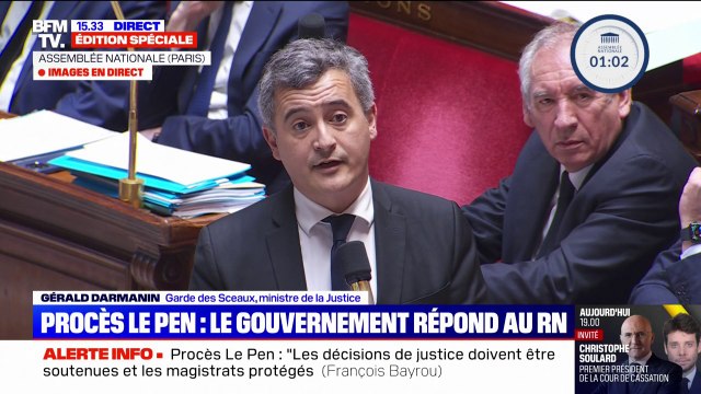 Procès du RN: Nous souhaitons tous un climat politique apaisé , assure Gérald Darmanin