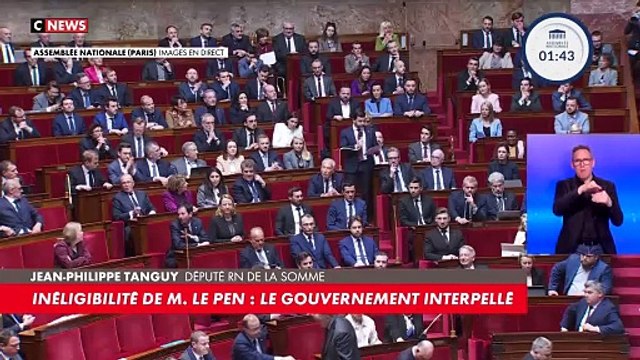 Marine le Pen - Regardez le gros coup de colère de Jean-Philippe Tanguy du RN à l'Assemblée Nationale et sa violente charge: Nous ne vous laisserons pas voler l'élection présidentielle ni diffamer Marine le Pen qui représente l'espoir - VIDEO